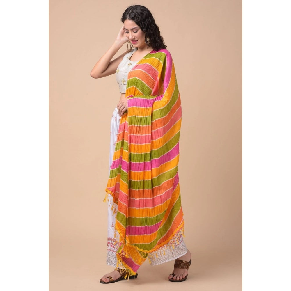 Graceful Women's Chanderi Printed Dupatta