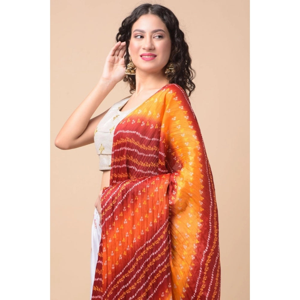 Graceful Women's Chanderi Printed Dupatta