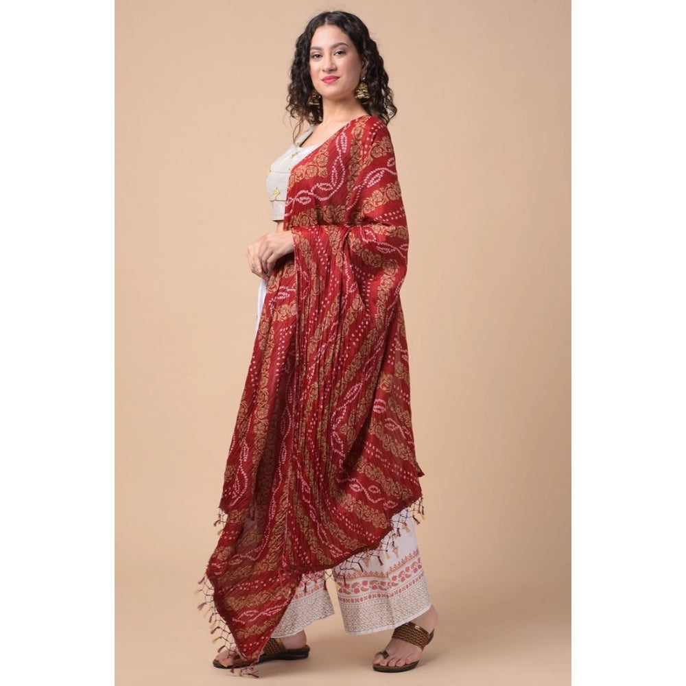 Graceful Women's Chanderi Printed Dupatta