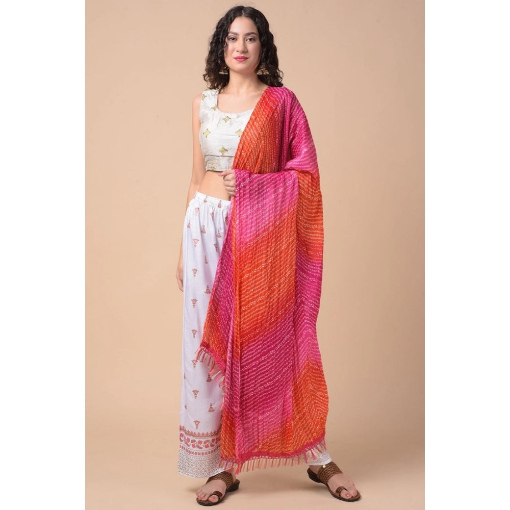 Graceful Women's Chanderi Printed Dupatta