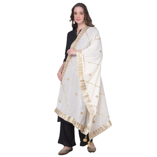 Fashionable Women's Velvet Gotta Patti Dupatta