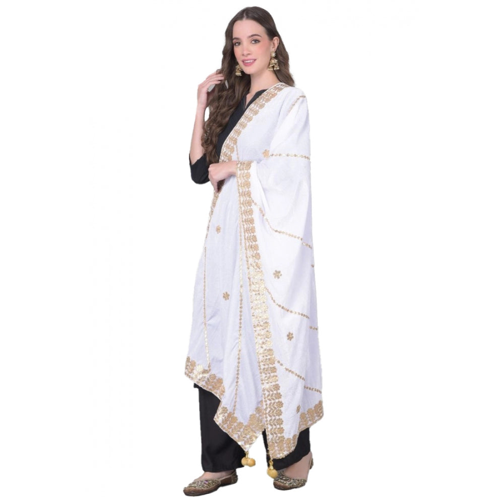 Fashionable Women's Velvet Gotta Patti Dupatta