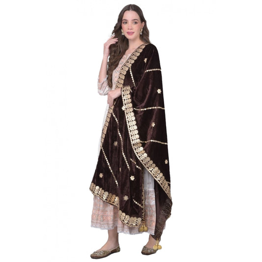 Alluring Women's Velvet Gotta Patti Dupatta