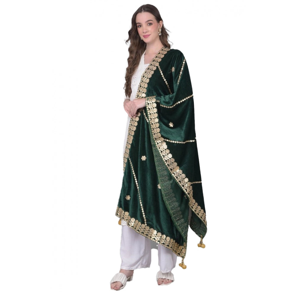 Alluring Women's Velvet Gotta Patti Dupatta