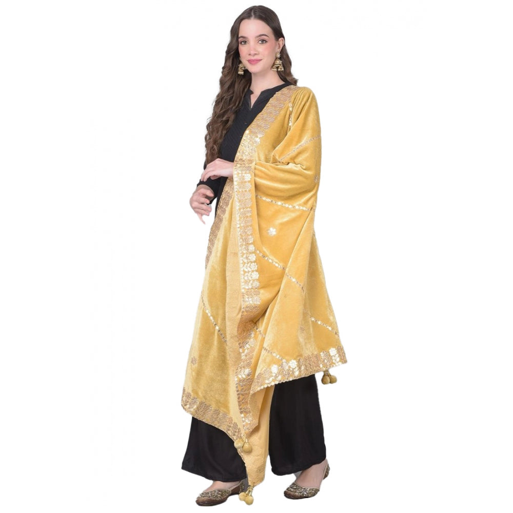 Alluring Women's Velvet Gotta Patti Dupatta