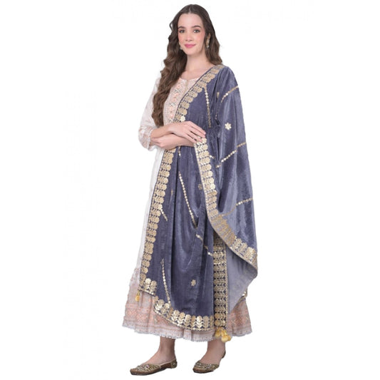 Alluring Women's Velvet Gotta Patti Dupatta