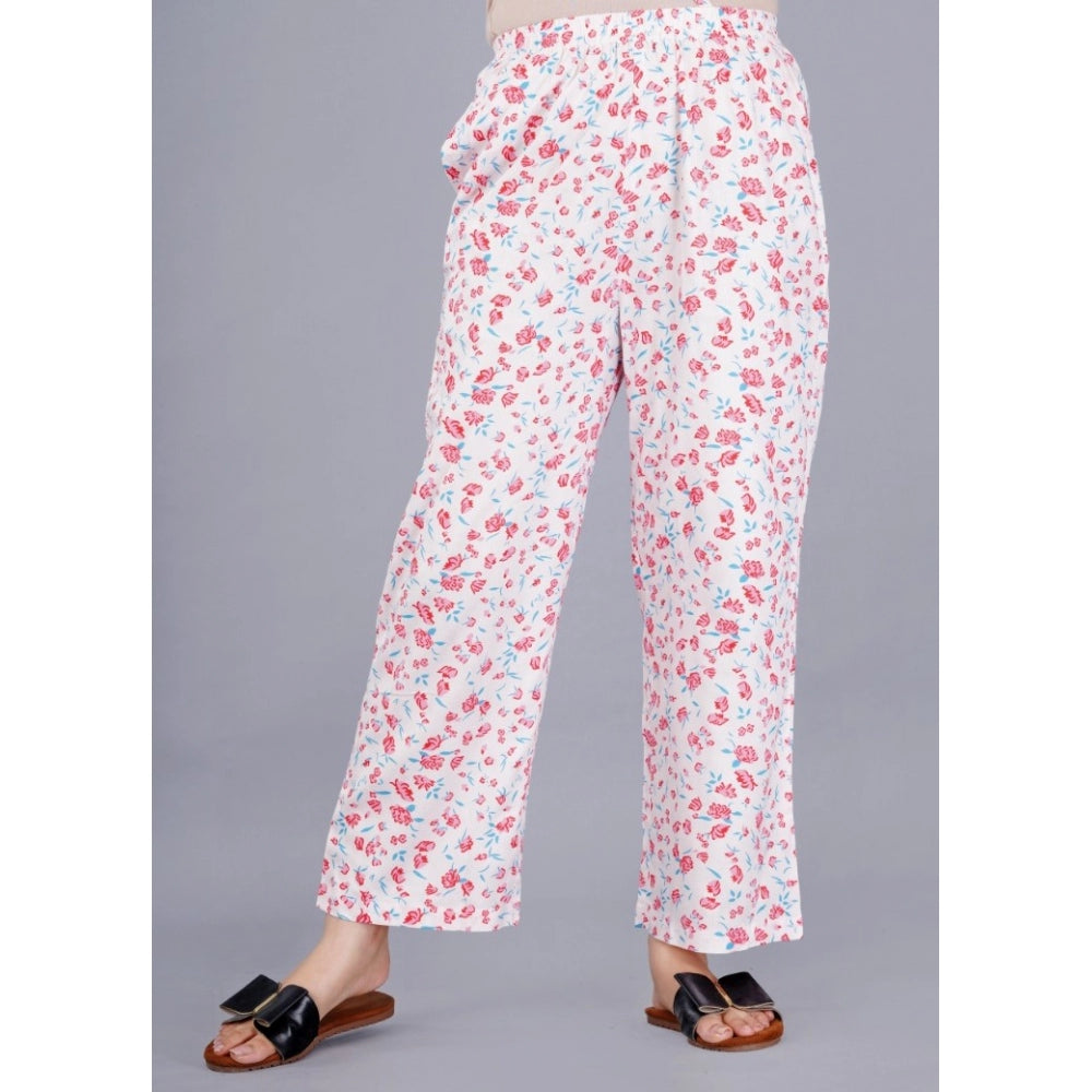 Casual Half Sleeve Printed Viscose Rayon Shirt With Pyjama Pant Night Suit Set