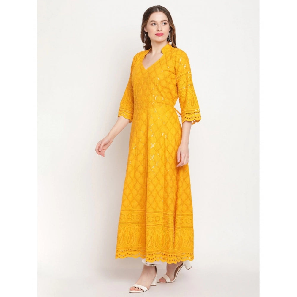 Casual Embroidered Cotton Kurti