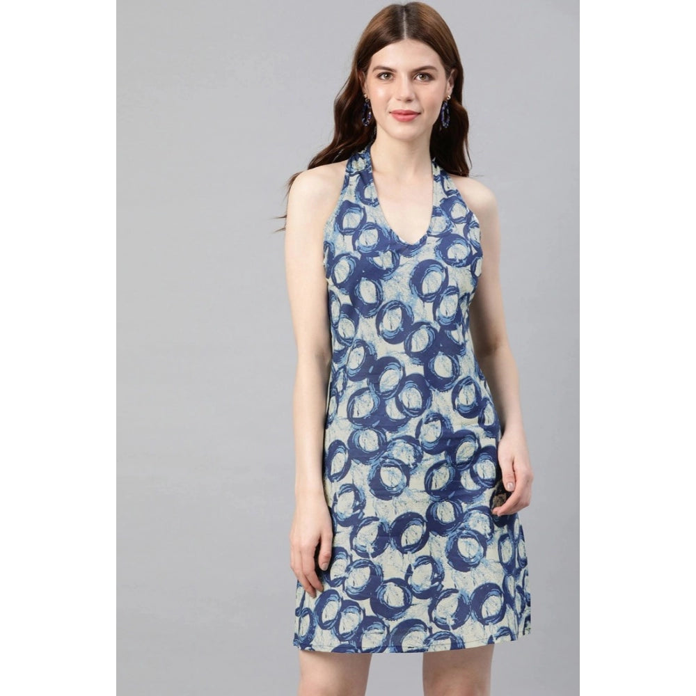 Ravishing Sleeveless Floral printed Cotton Dress