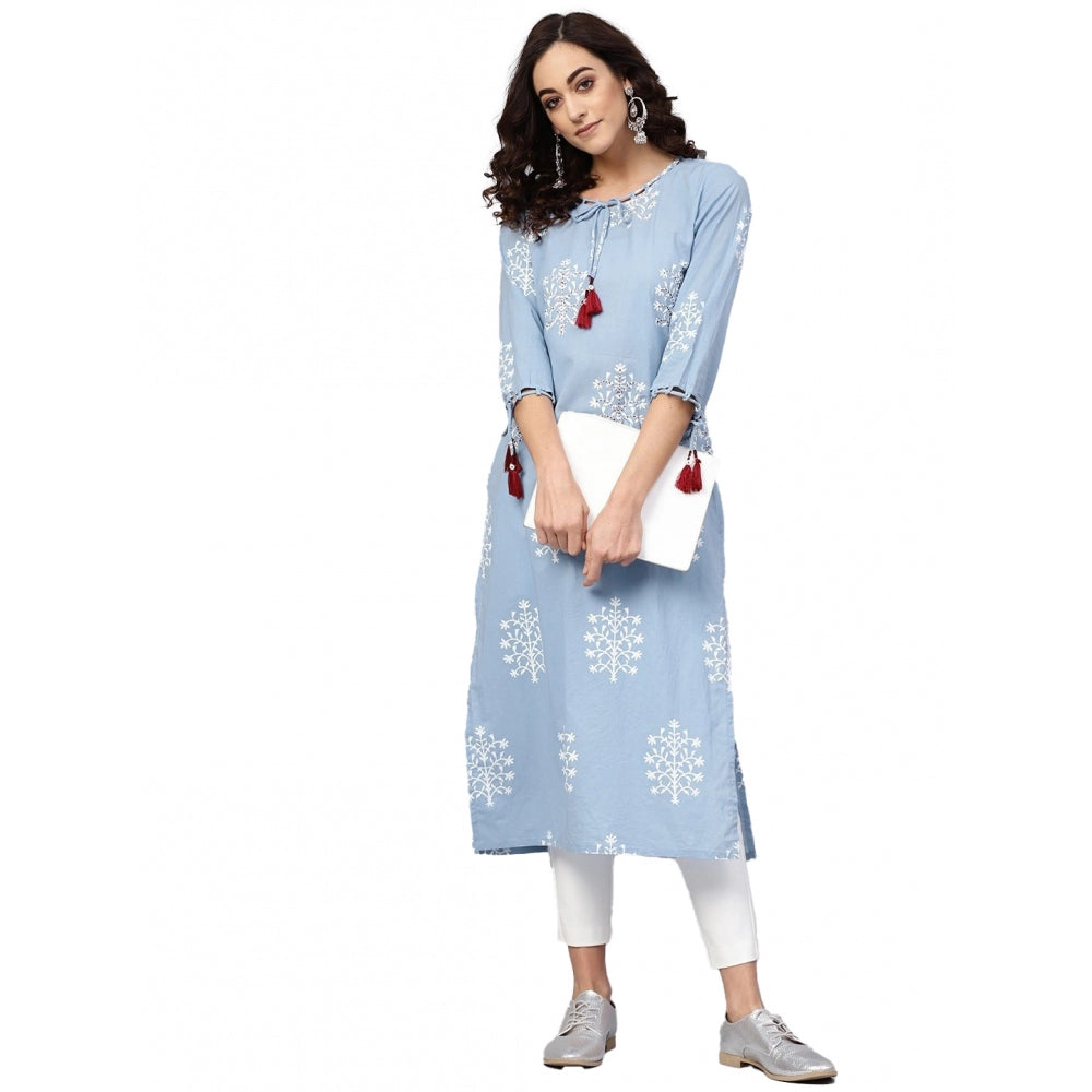 Fancy Embroidered Cambric Cotton Kurti