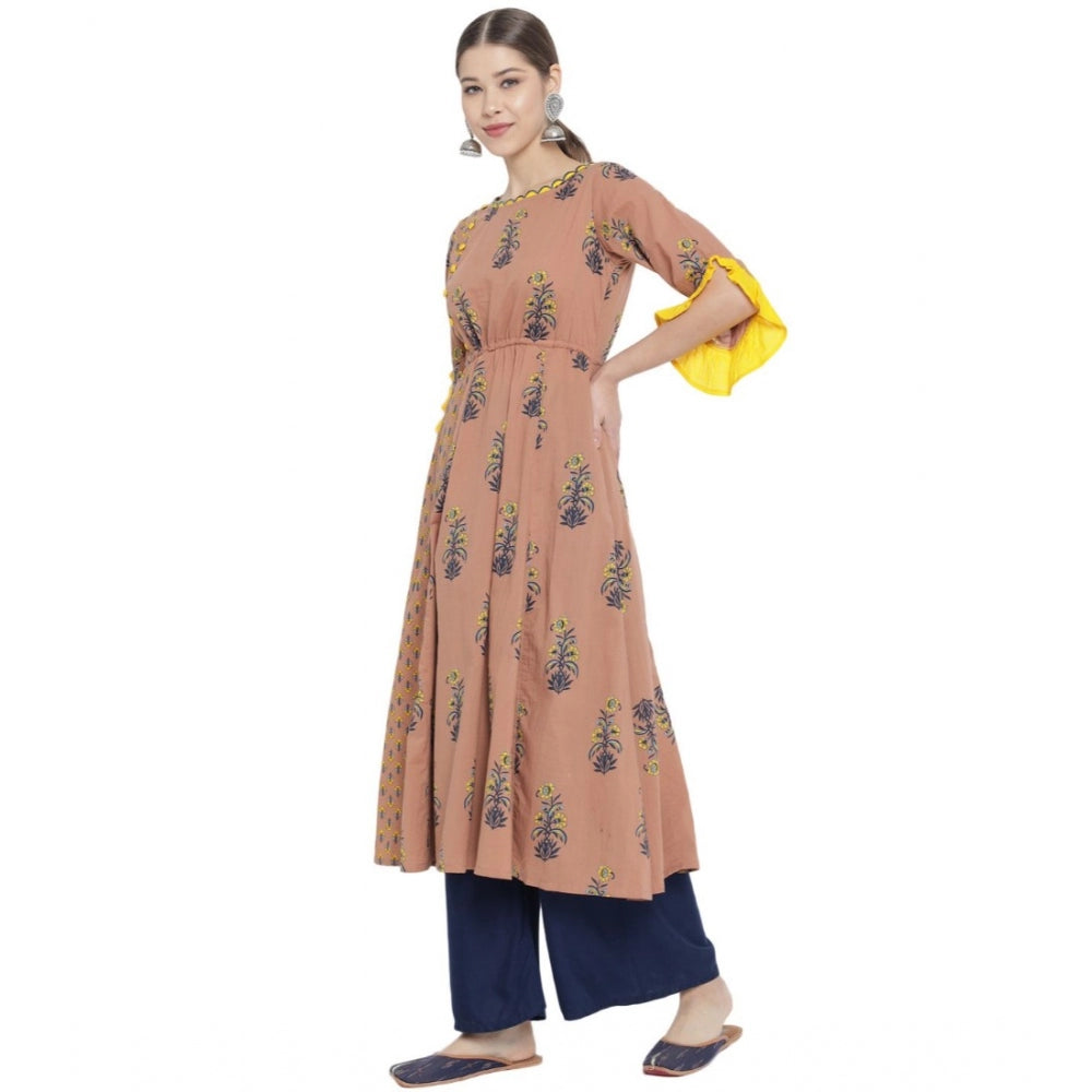 Fancy Floral Printed Cotton Kurti