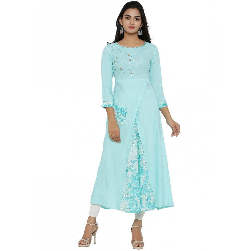 Fancy Embroidered Rayon Kurti