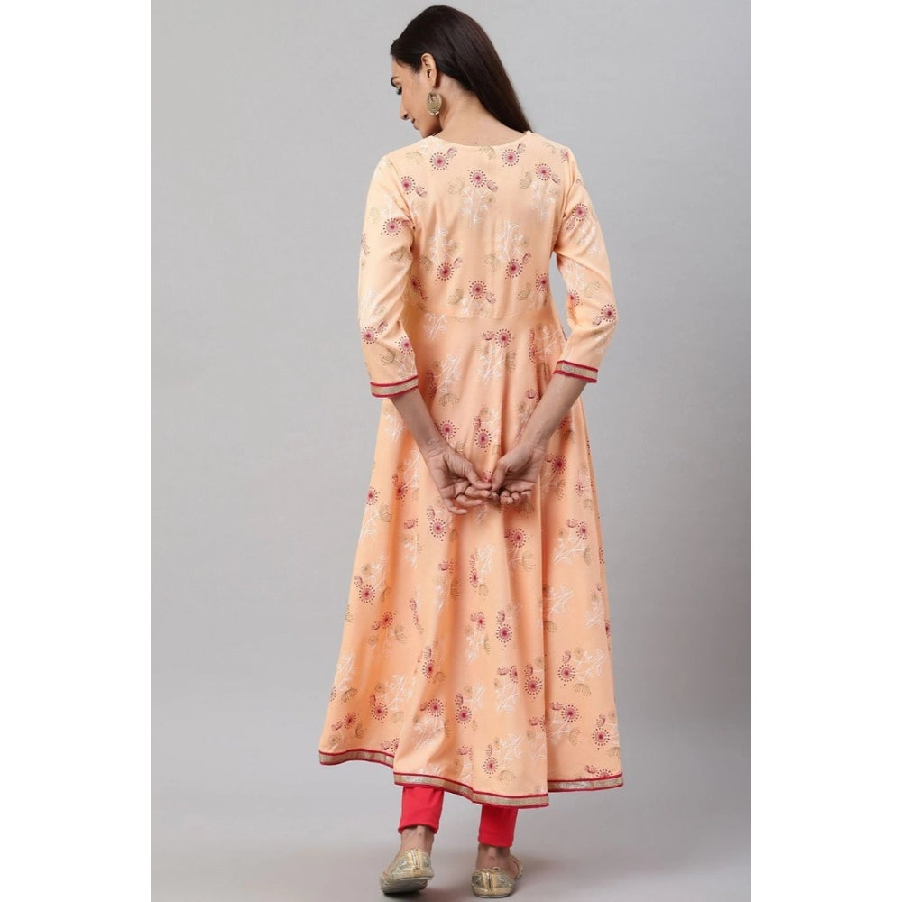 Fancy Floral Printed Rayon Kurti