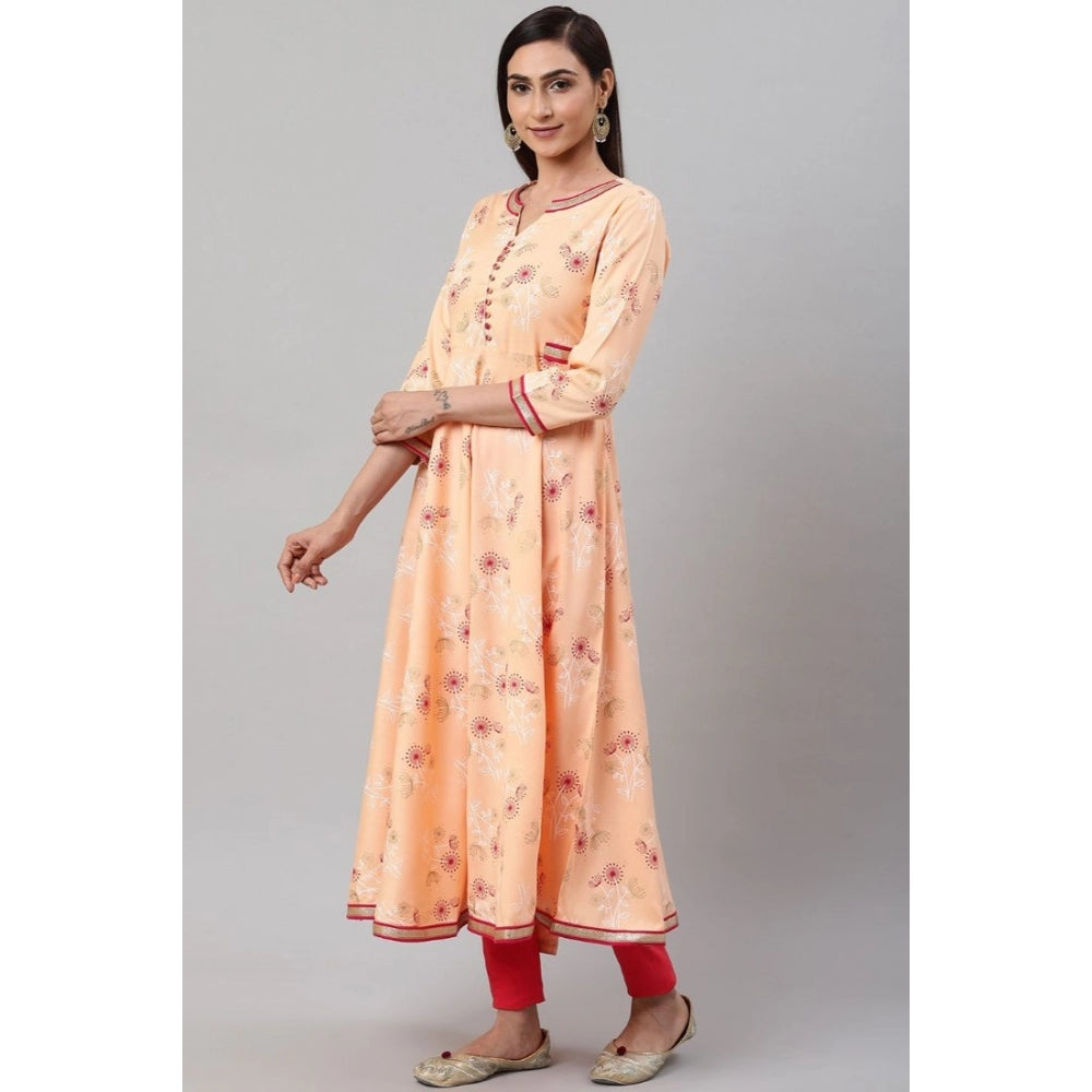 Fancy Floral Printed Rayon Kurti