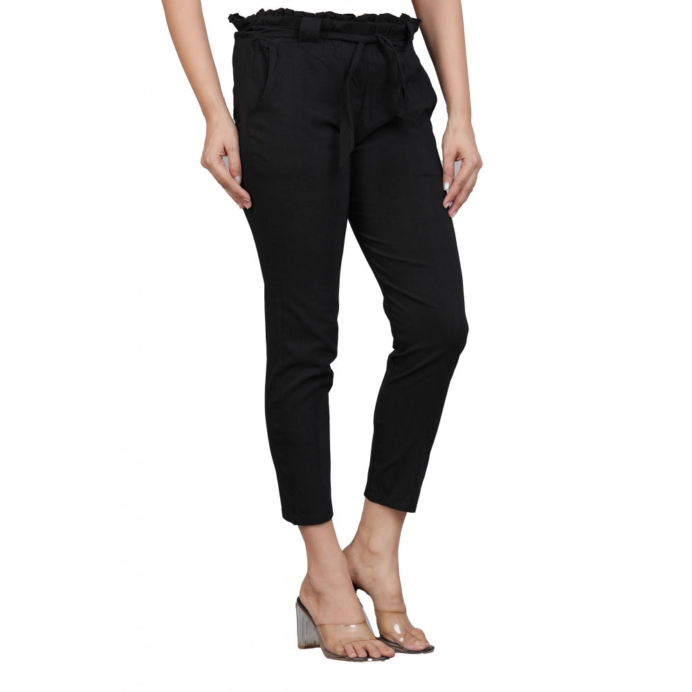 Casual Soild Lycra Trouser Pant