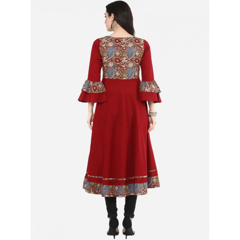 Ravishing Bell Sleeves Printed Cotton Kurti