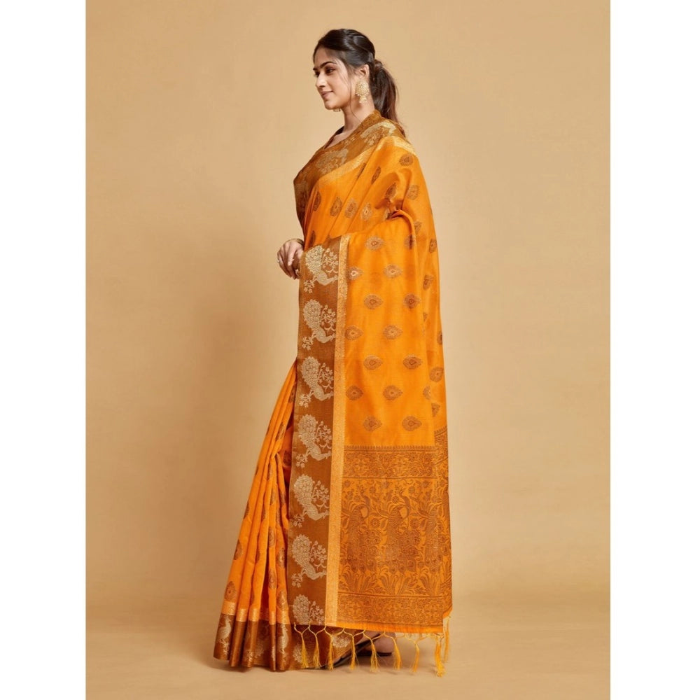 Stunning Organza Printed Saree With Blouse Piece