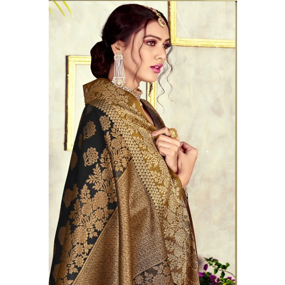 Graceful Chanderi Cotton Printed Saree With Blouse Piece