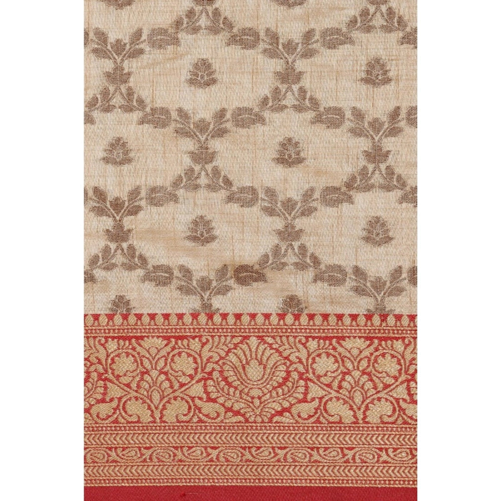 Graceful Chanderi Cotton Printed Saree With Blouse Piece