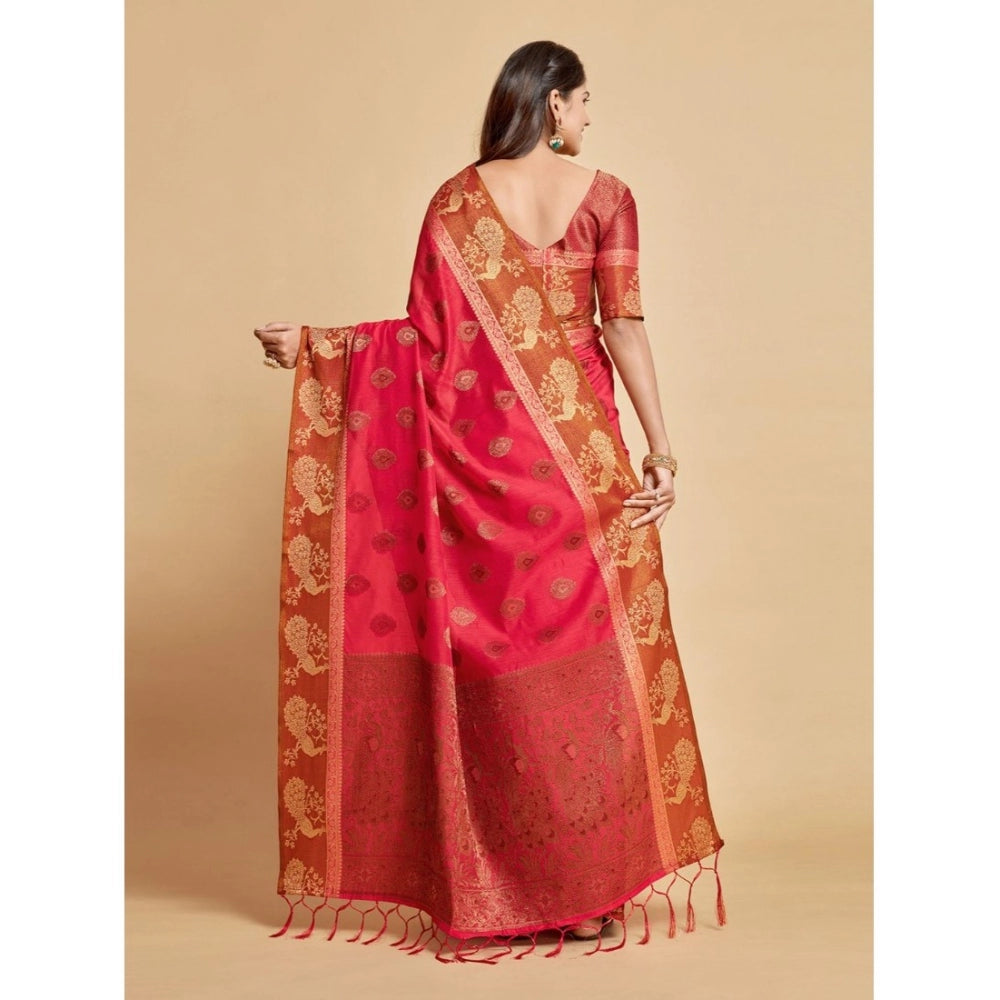 Stunning Organza Printed Saree With Blouse Piece