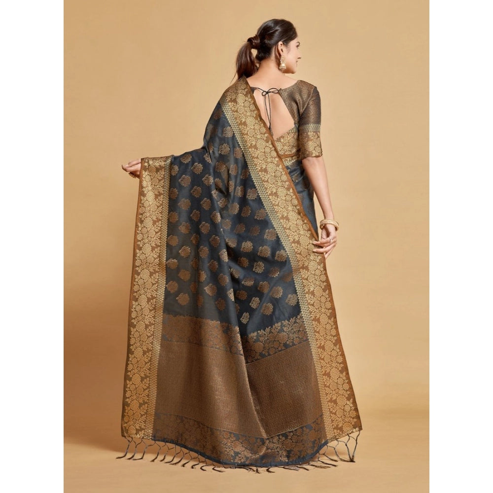 Graceful Chanderi Cotton Printed Saree With Blouse Piece