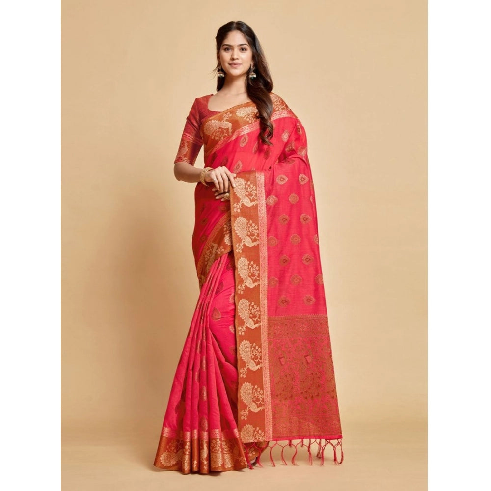 Stunning Organza Printed Saree With Blouse Piece