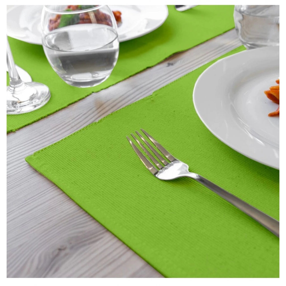 Voguish Solid Cotton Place Mats Sets