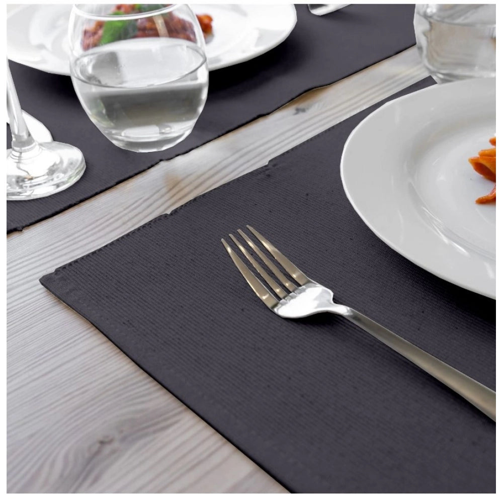 Elegant Ribbed Cotton Place Mats Sets