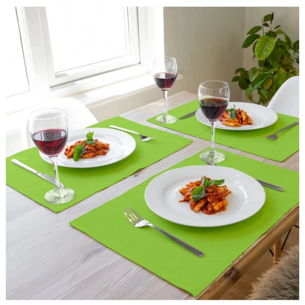 Voguish Solid Cotton Place Mats Sets