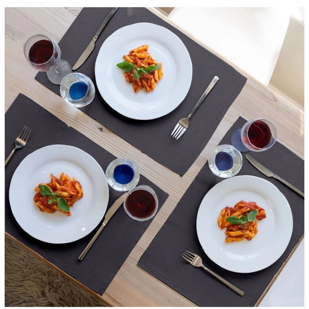 Elegant Ribbed Cotton Place Mats Sets