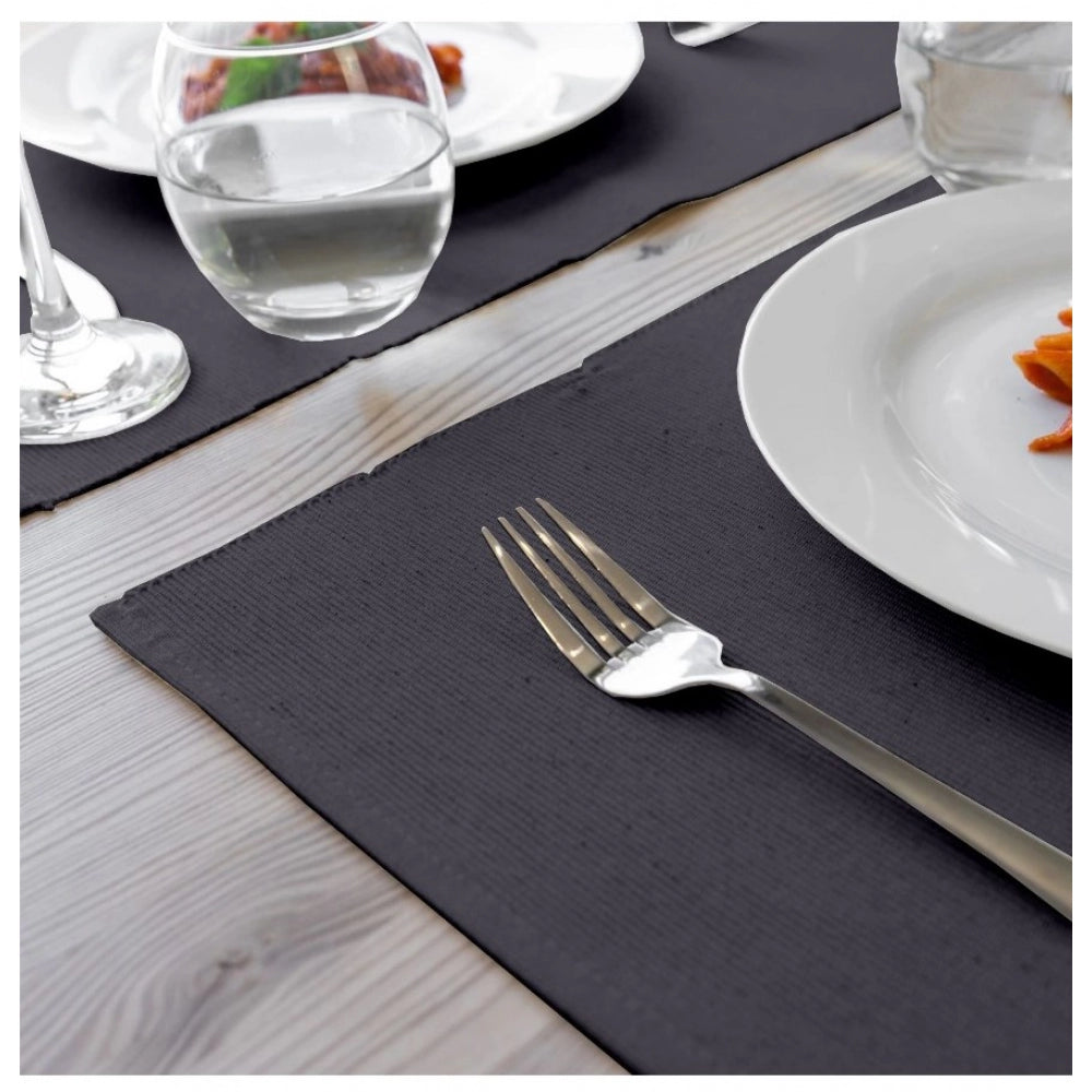 Elegant Ribbed Cotton Place Mats Sets