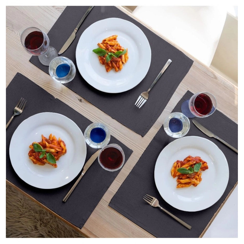 Elegant Ribbed Cotton Place Mats Sets