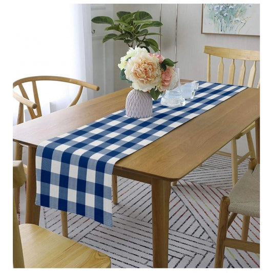 Attractive Checked Cotton Table Runners