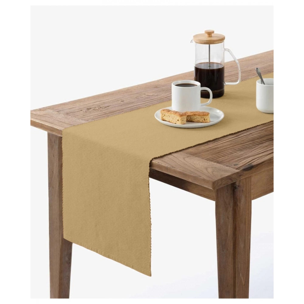 Elegant Ribbed Cotton Table Runners