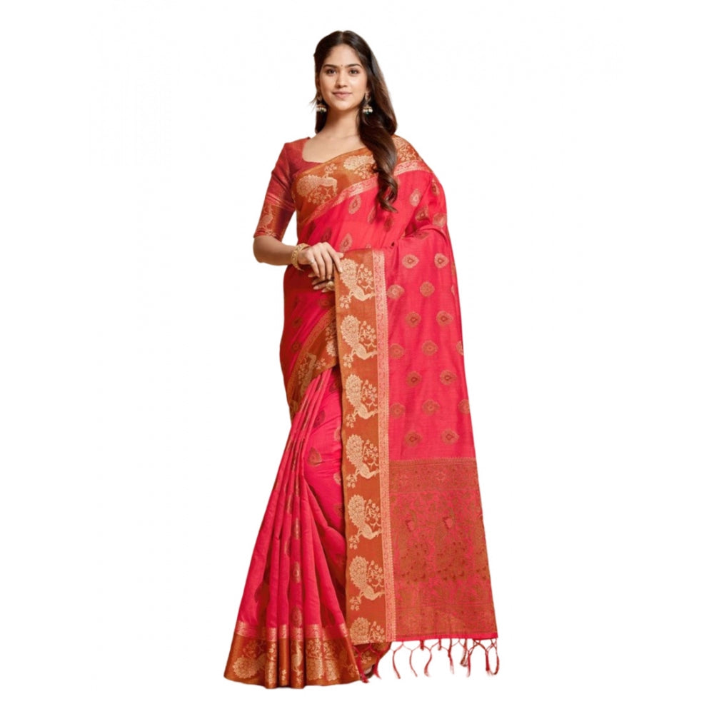 Stunning Organza Printed Saree With Blouse Piece