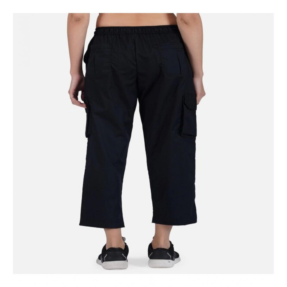 Pretty Cotton Solid Cargo Pants