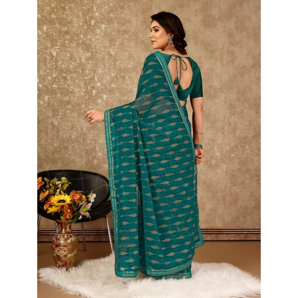 Versatile Zomto Laheriya Saree With Blouse Piece