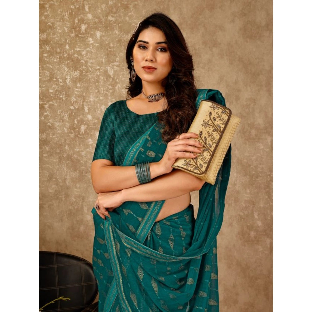 Versatile Zomto Laheriya Saree With Blouse Piece