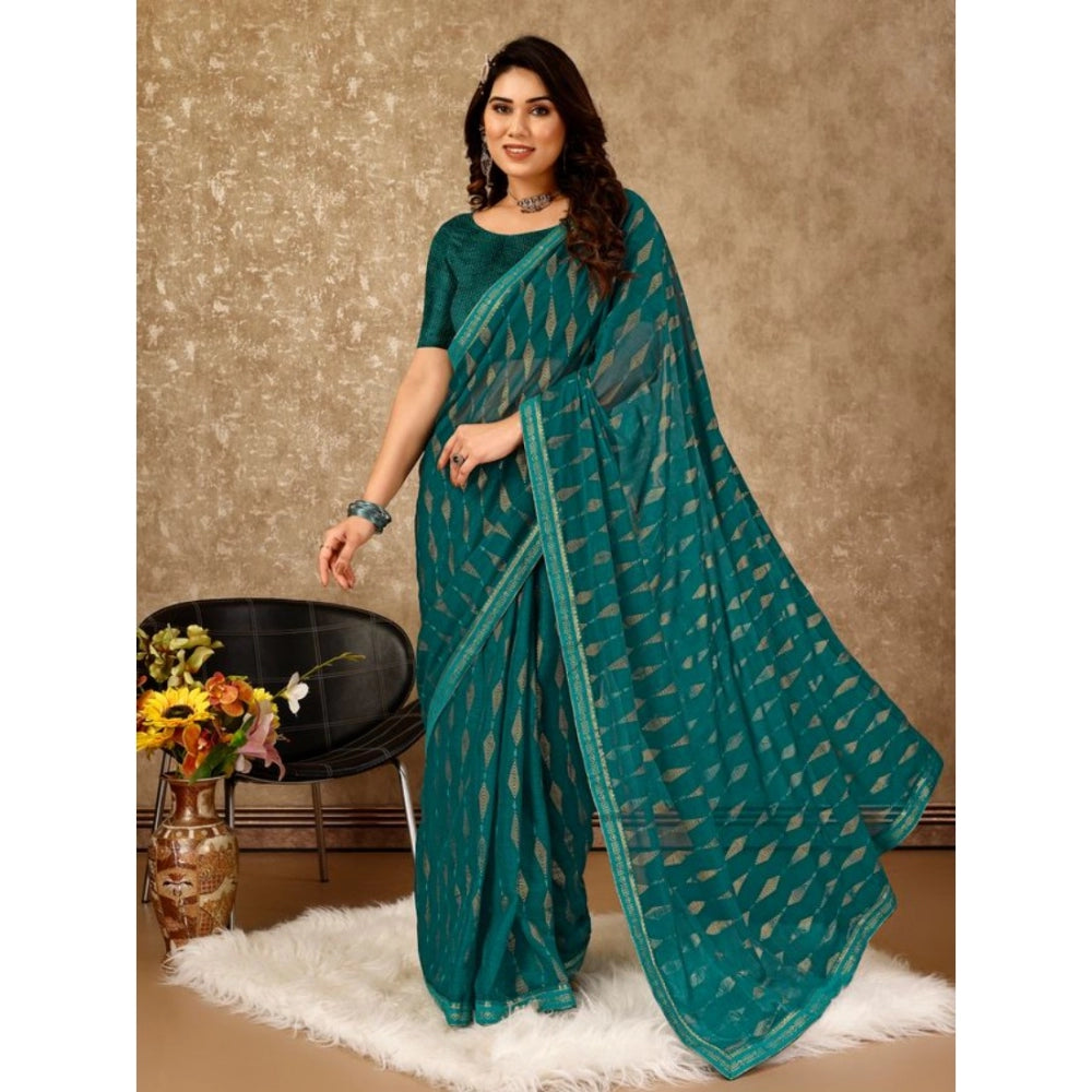 Versatile Zomto Laheriya Saree With Blouse Piece