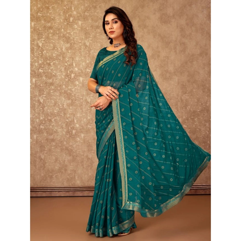 Ethnic Zomto Bandhani Saree With Blouse Piece