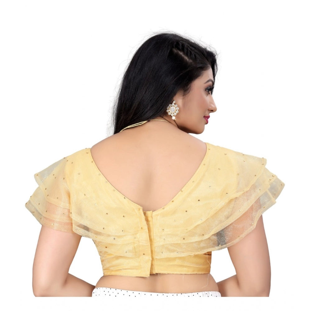 Beautiful Nylon Diamond Work Readymade Blouse