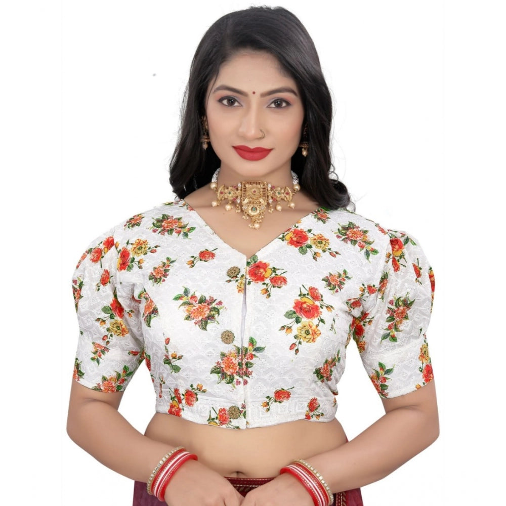 Attractive Cotton Blend Floral Readymade Blouse