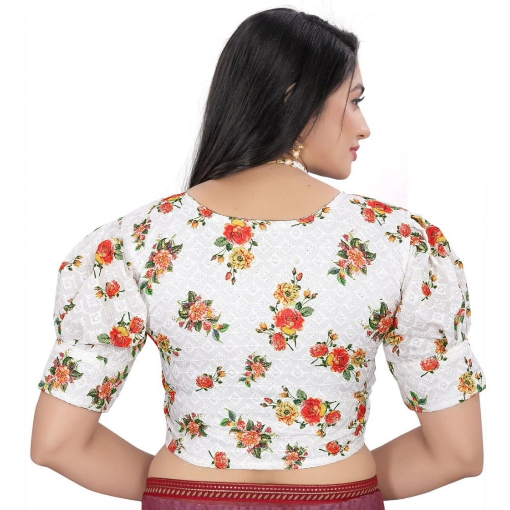 Attractive Cotton Blend Floral Readymade Blouse