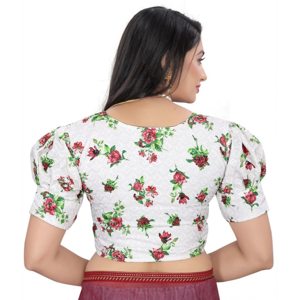 Attractive Cotton Blend Floral Readymade Blouse