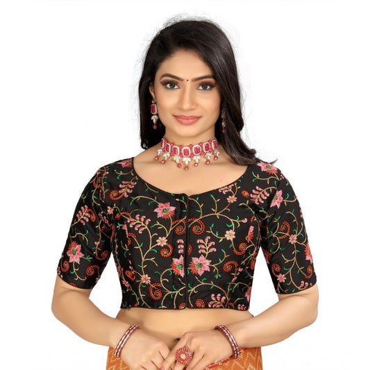 Stylish Satin Floral Readymade Blouse