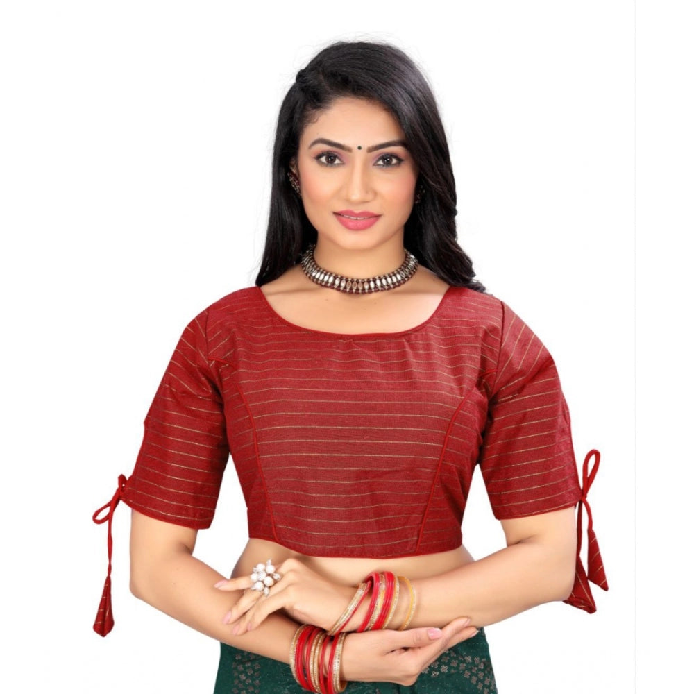 Designer Cotton Thread Work Readymade Blouse