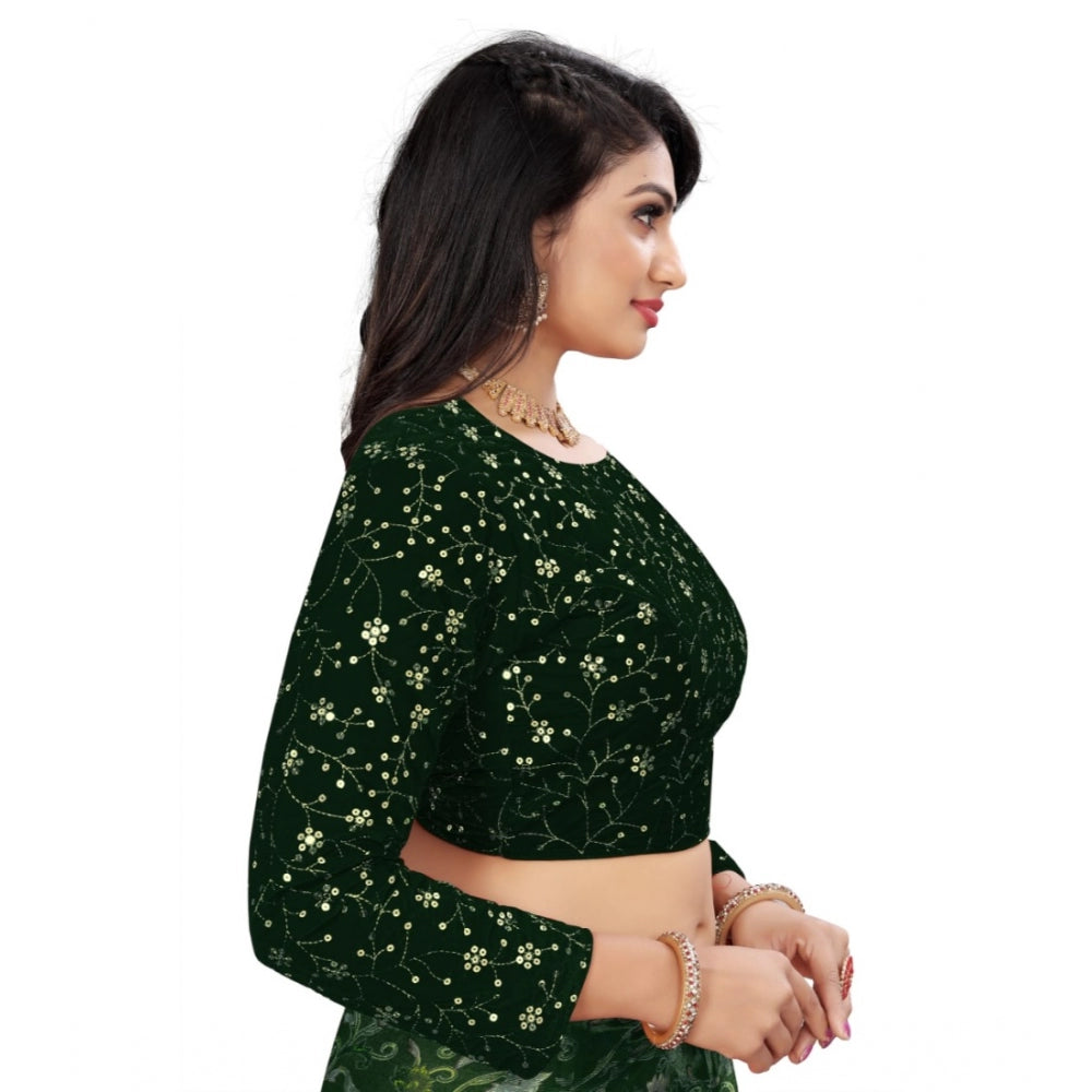 Sensational Velvet Embroidered Readymade Blouse