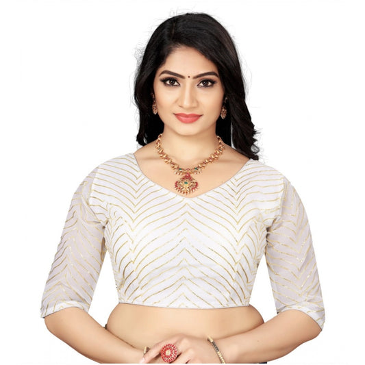 Stunning Georgette Embroidered Readymade Blouse