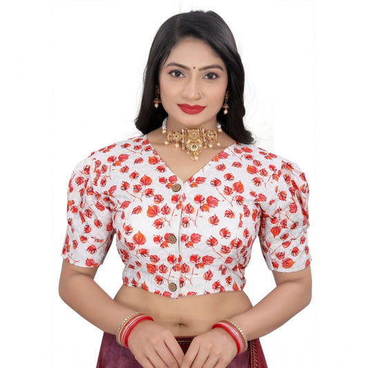 Attractive Cotton Blend Floral Readymade Blouse