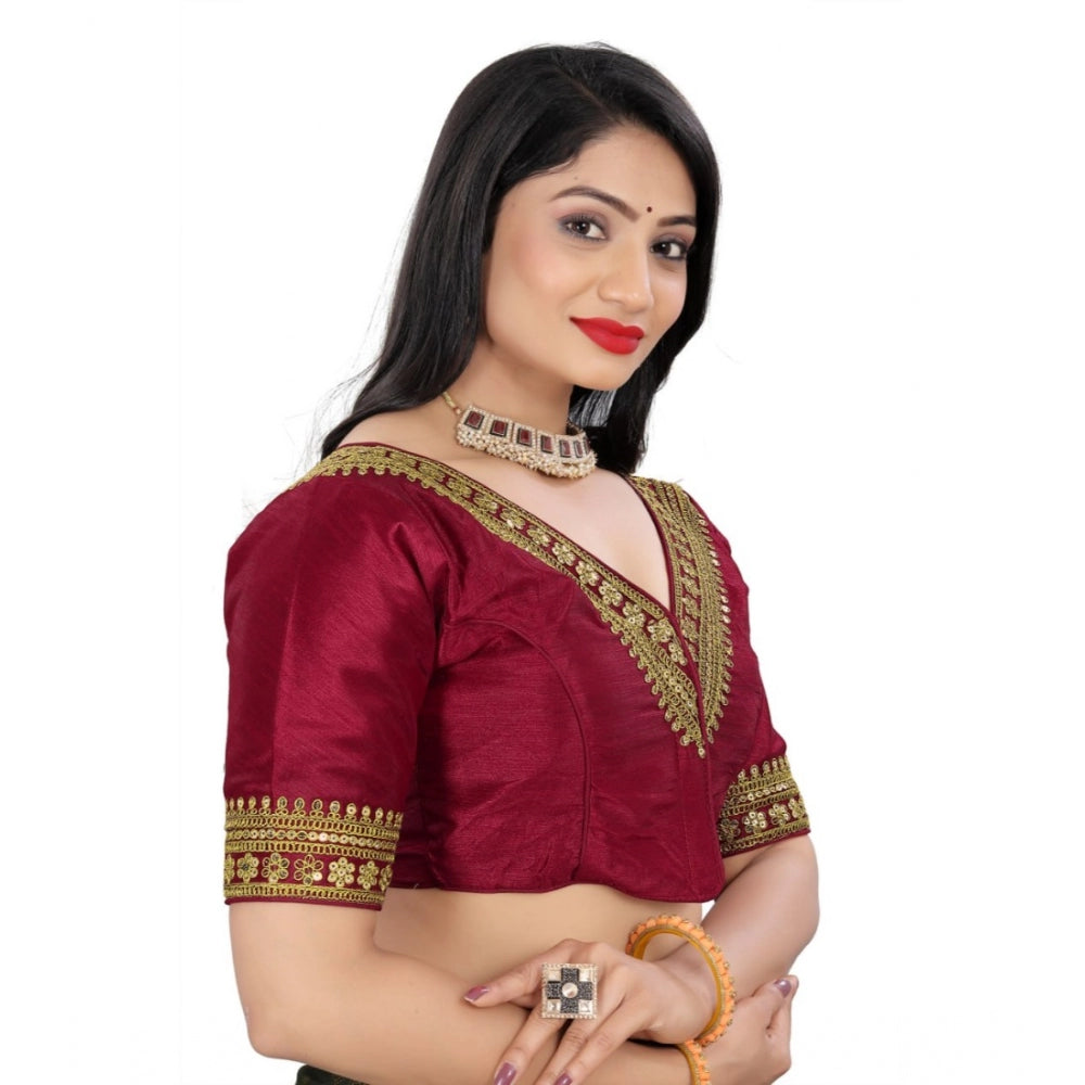 Graceful Banglory Embroidered Readymade Blouse